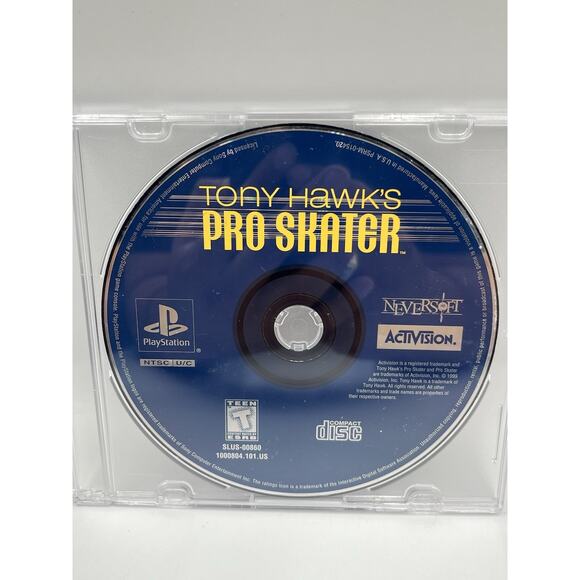 Tony Hawk Pro Skater 1 Playstation 1 PS1 DISC ONLY TESTED WORKING - Picture 2 of 6